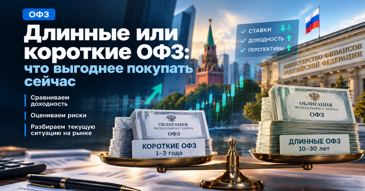 Сравнение короткого и длинного срока государственных облигаций