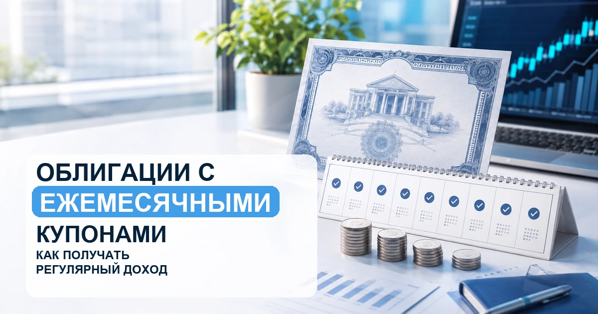 Облигация и календарь ежемесячных купонных выплат